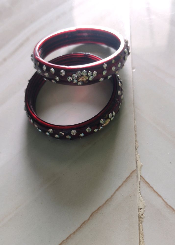 Beautiful Maroon Bangles