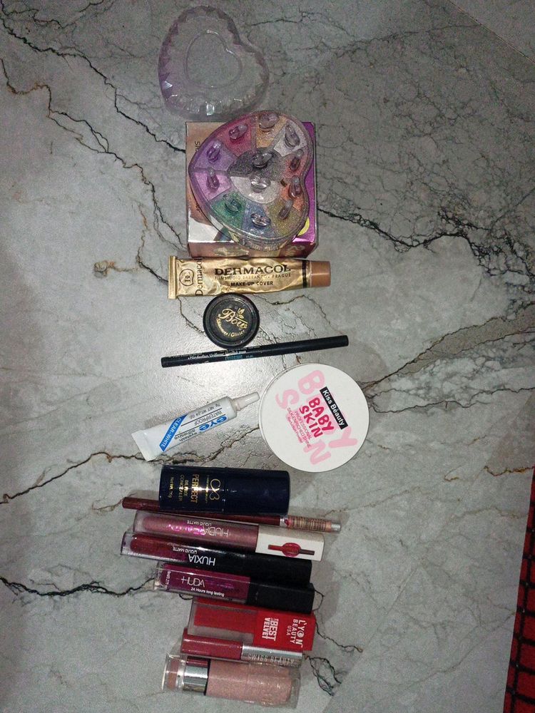 Combo Of 14 Slightly Used Makeup Products