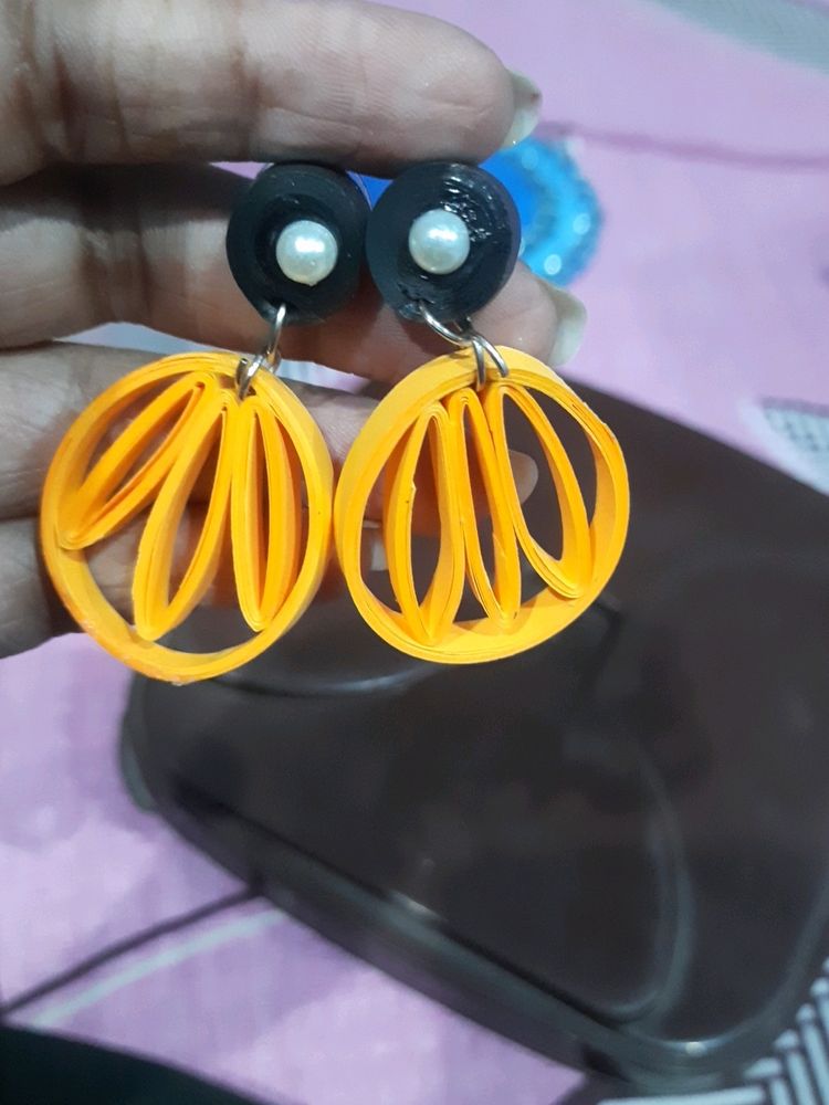 handmade quilling earrings