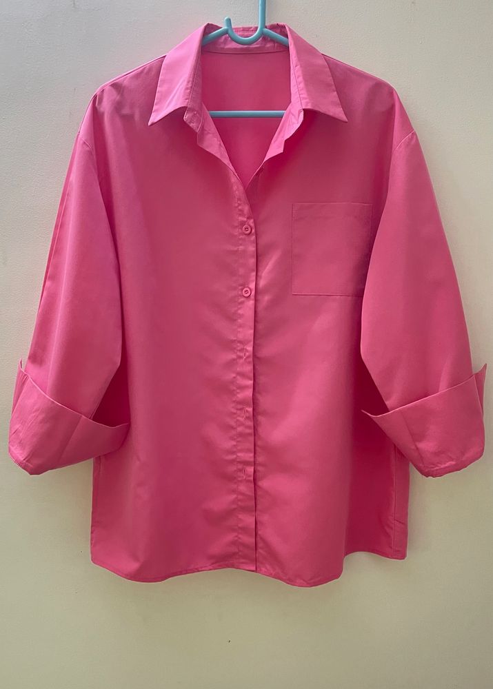 Pink Oversized Shirt