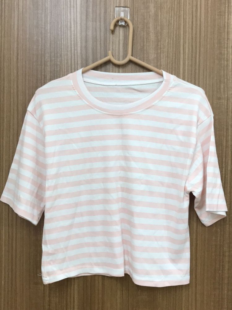 Peach & White T-shirt