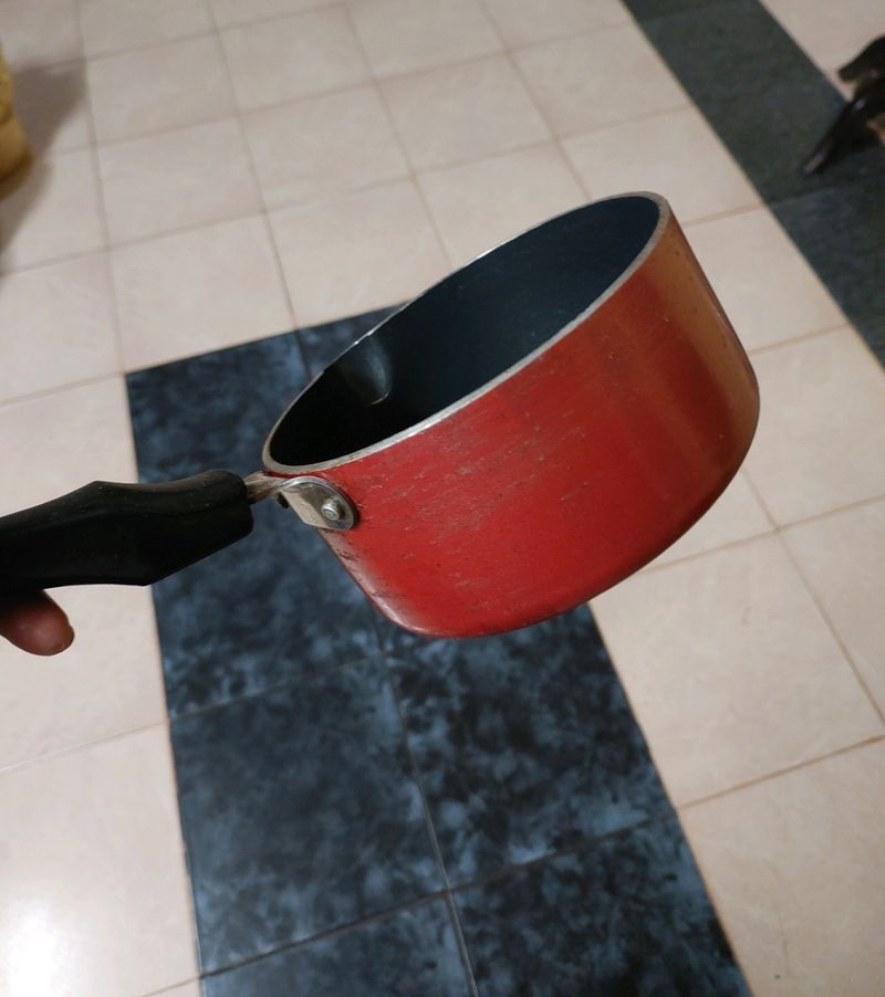 HE BRANDED Red Small Induction Base Sauce Pan