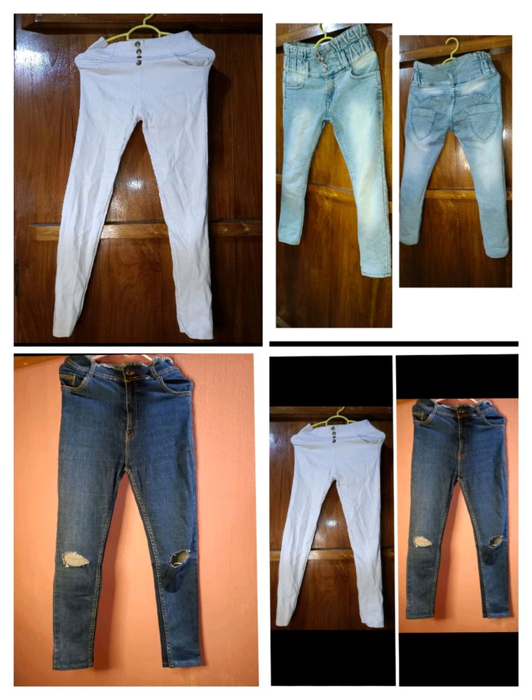 Combo Of 3 Women Denim Jeans