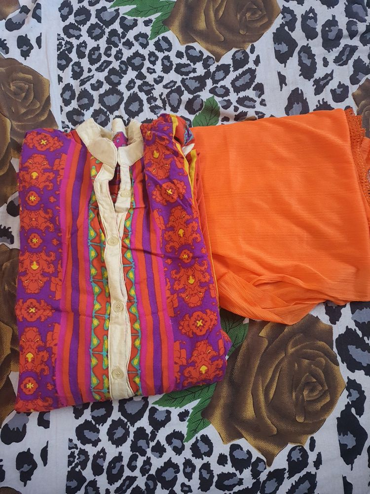 Long Kurti With Dupatta