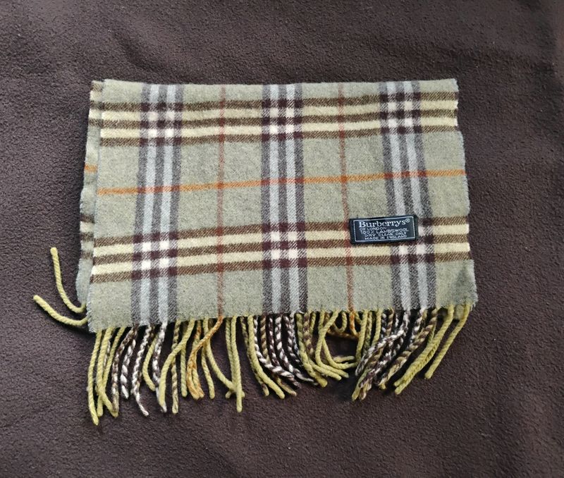 Imported Vintage Burberry London Cashmere Scarf