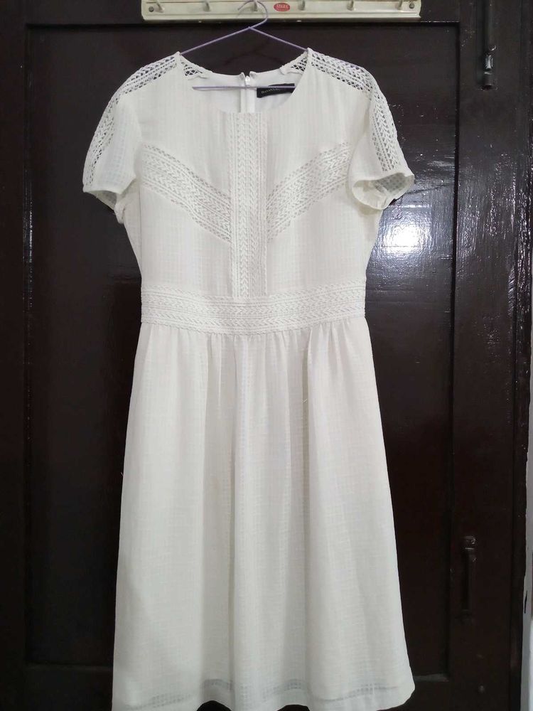 White Simple But Beautiful Dress