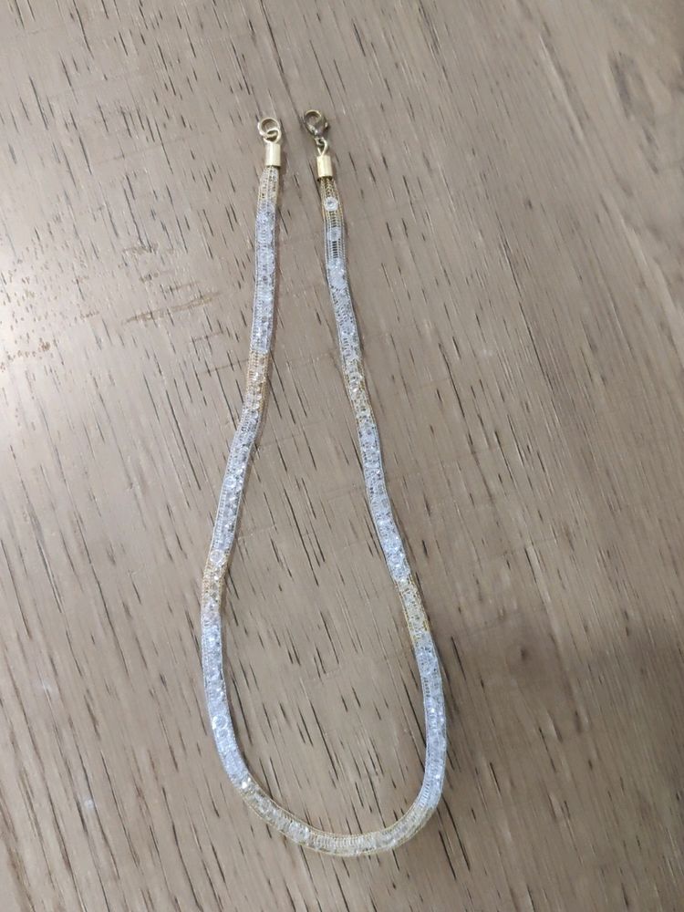 Fancy Silver And Gold Finish Chain