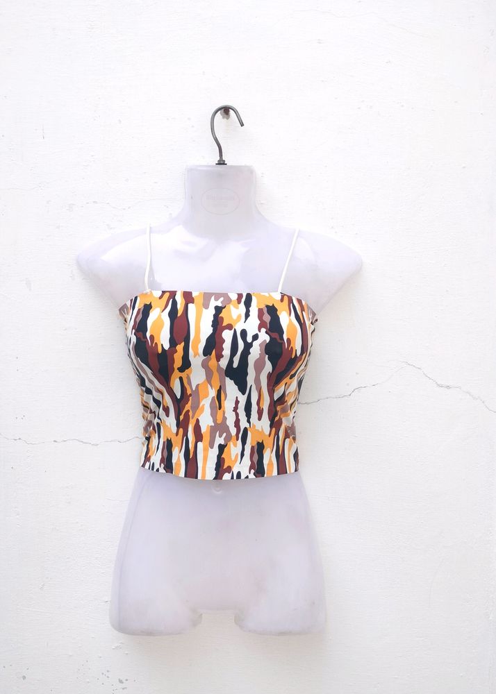 Animal Print Slip Top