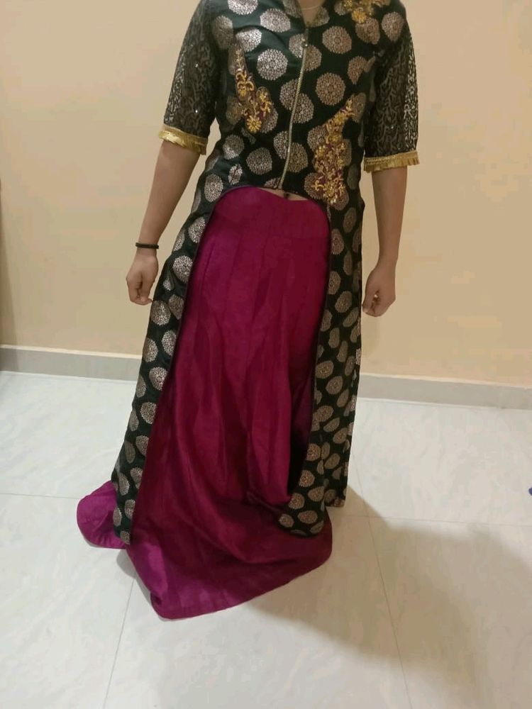 Long Kurti With Skrit