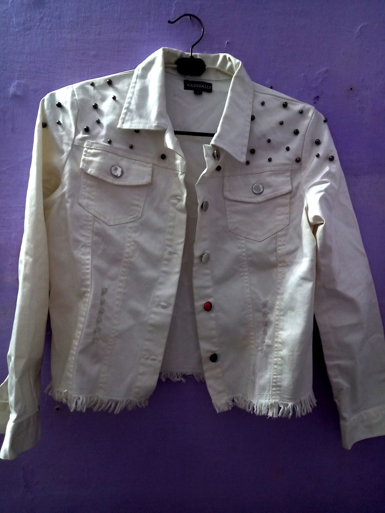 Kassually Studded Front Open Jacket Women