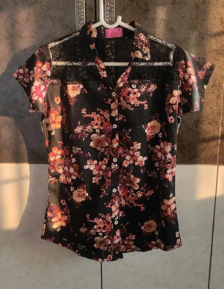 Flower Printed Vibrant Shirt