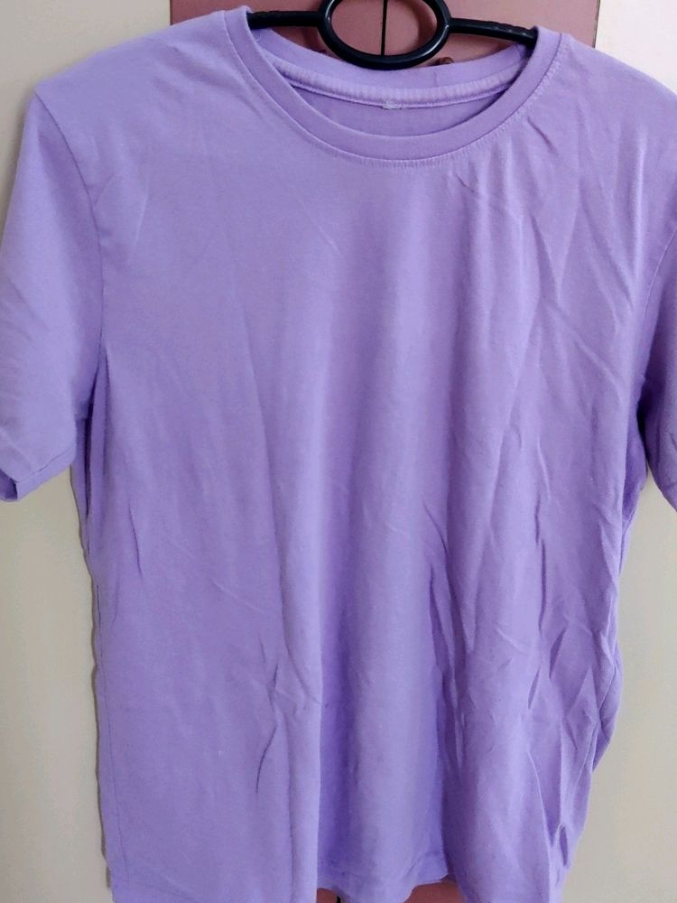 Lavender Oversized T Shirt