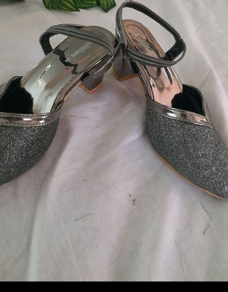 Silver Party Wear heels