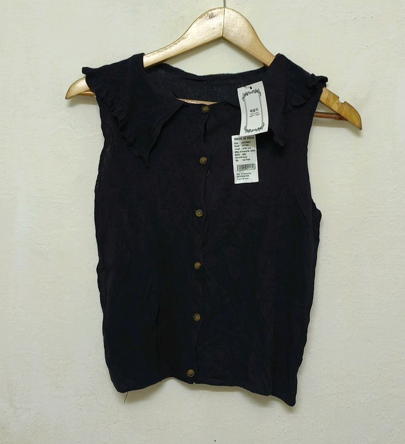 Trendy New Purple Cotton Top For Women