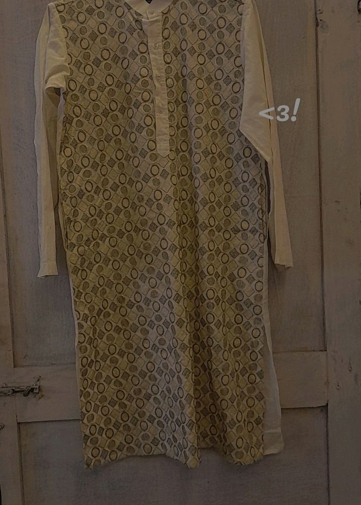 Kashmir Off White Kurta