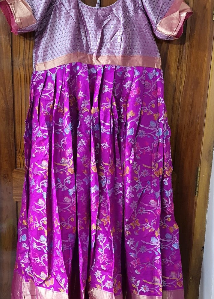 Purple Color Long Frock