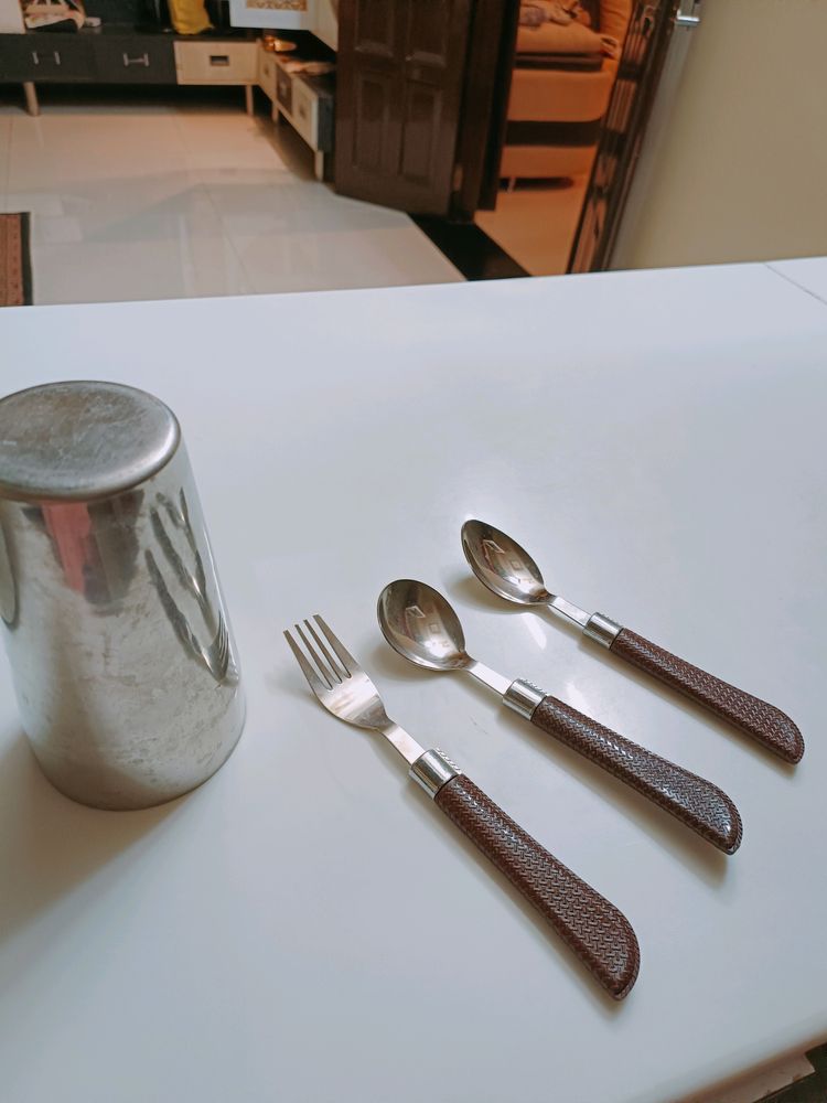 Glass With Spoon