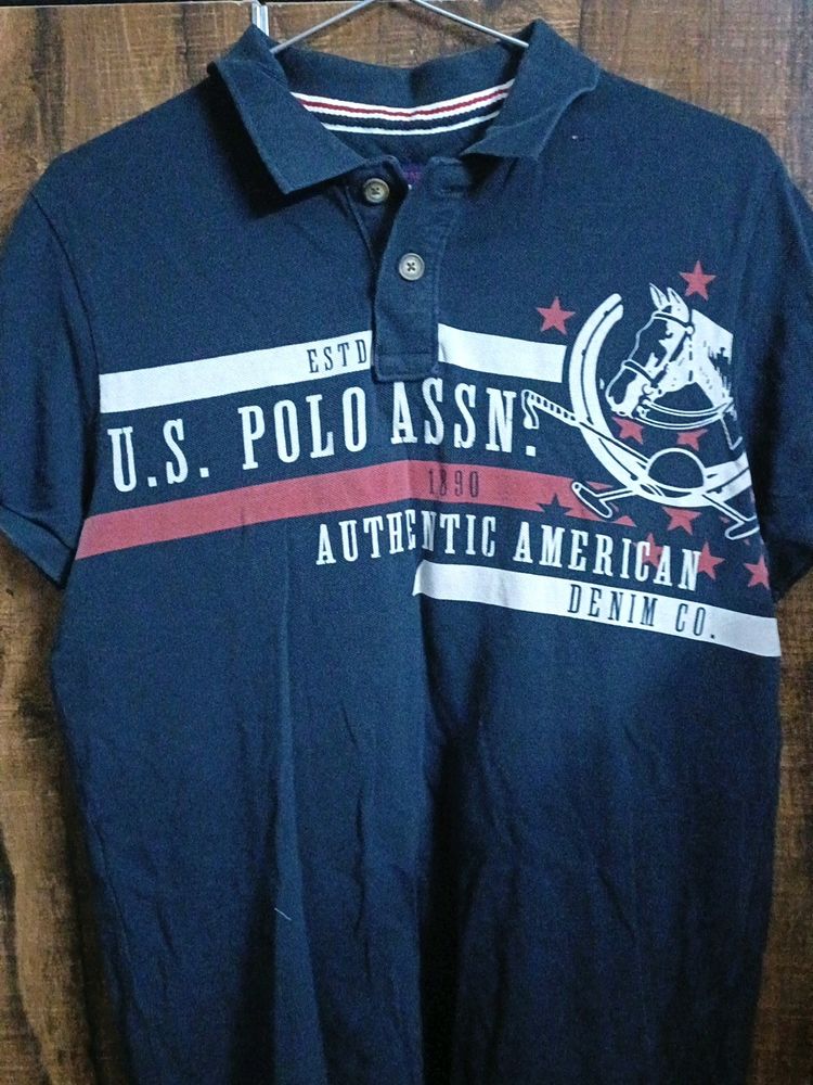 Blue Denim T Shirt From US POLO