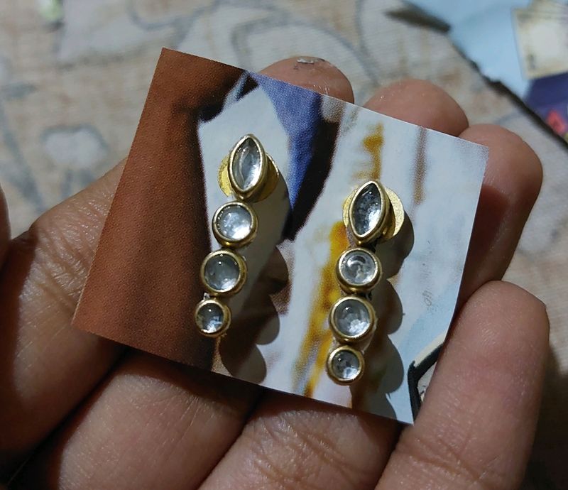 Handmade Kundan Stone Earning