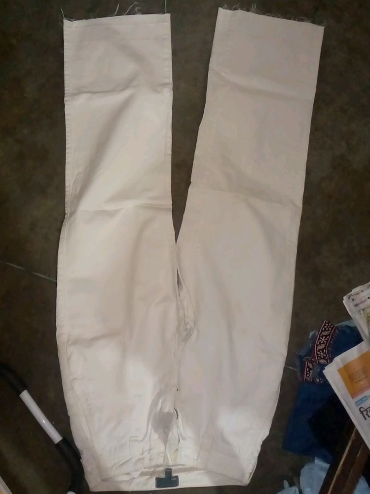 Trendy White Wide Leg Jeans