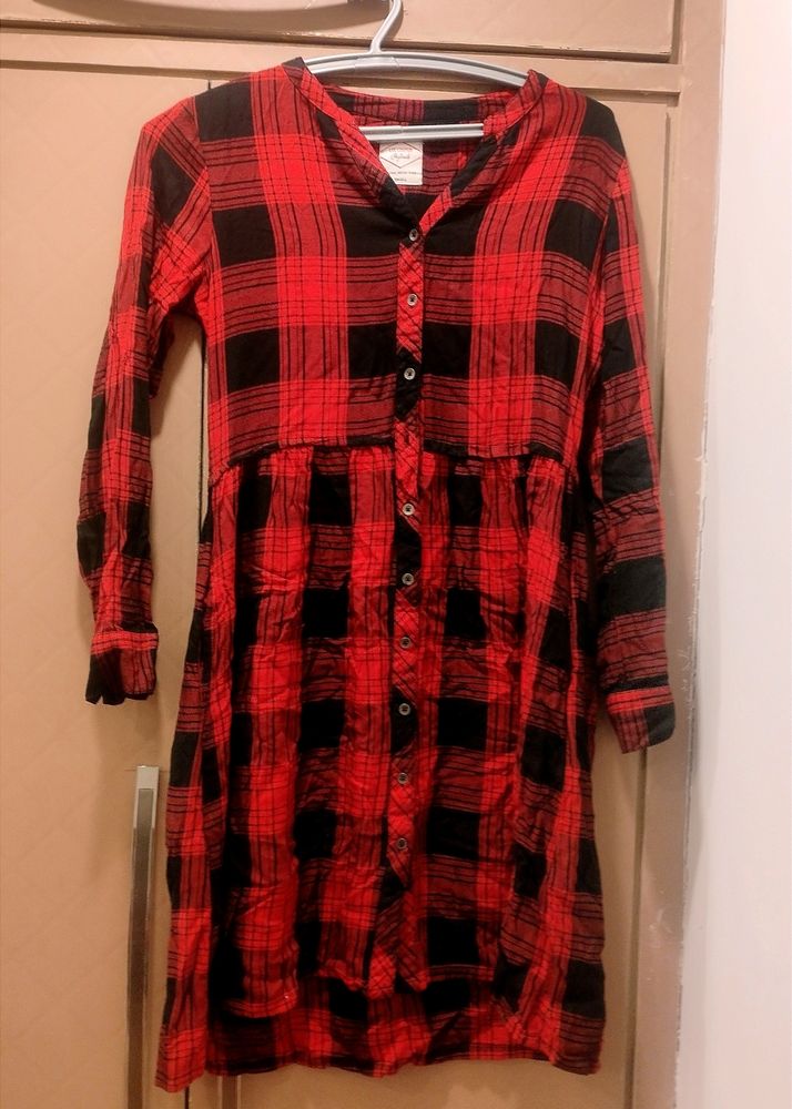 Red Checked Dress