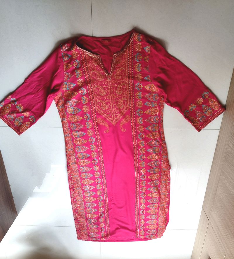 W Kurta Embellished