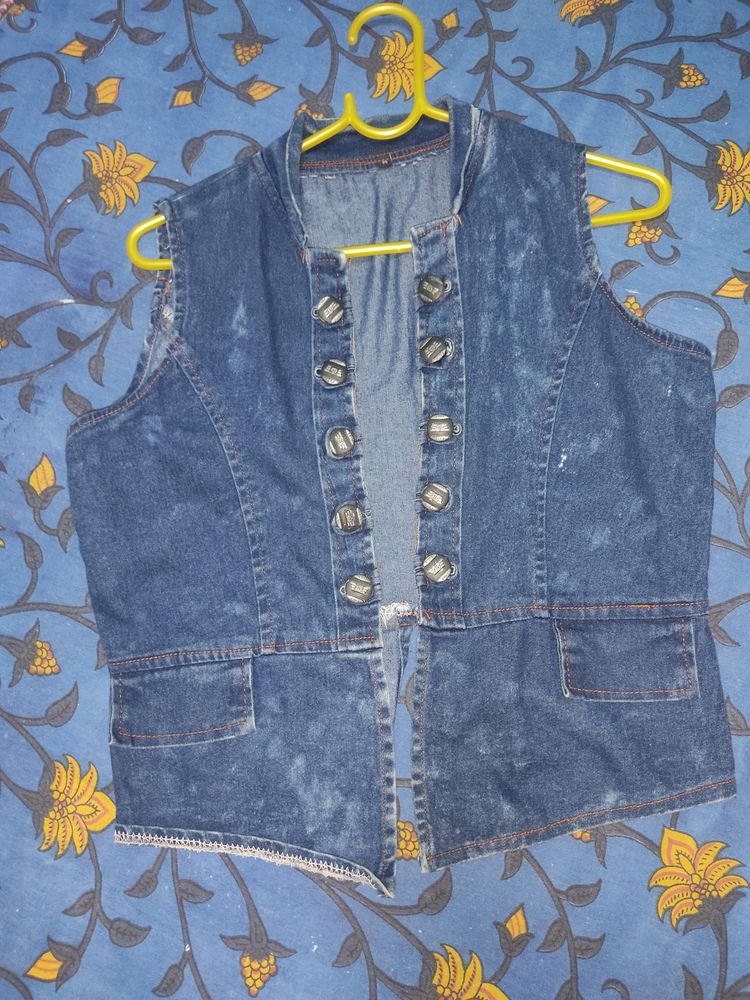 Denim Half Jacket