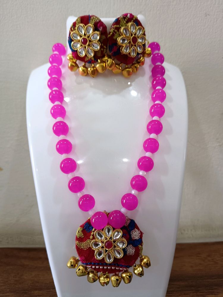 Rani Pink  Necklace Set