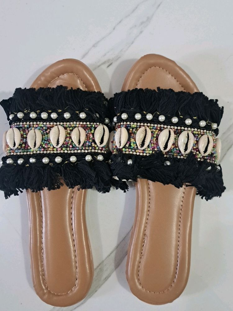 women 38-size fancy chappal