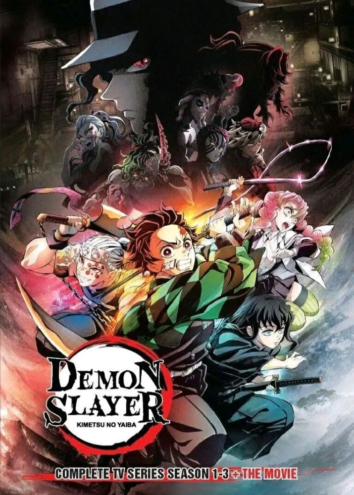 Demon Slayer Season 1, 2 & 3 Episodes + Movie DVD