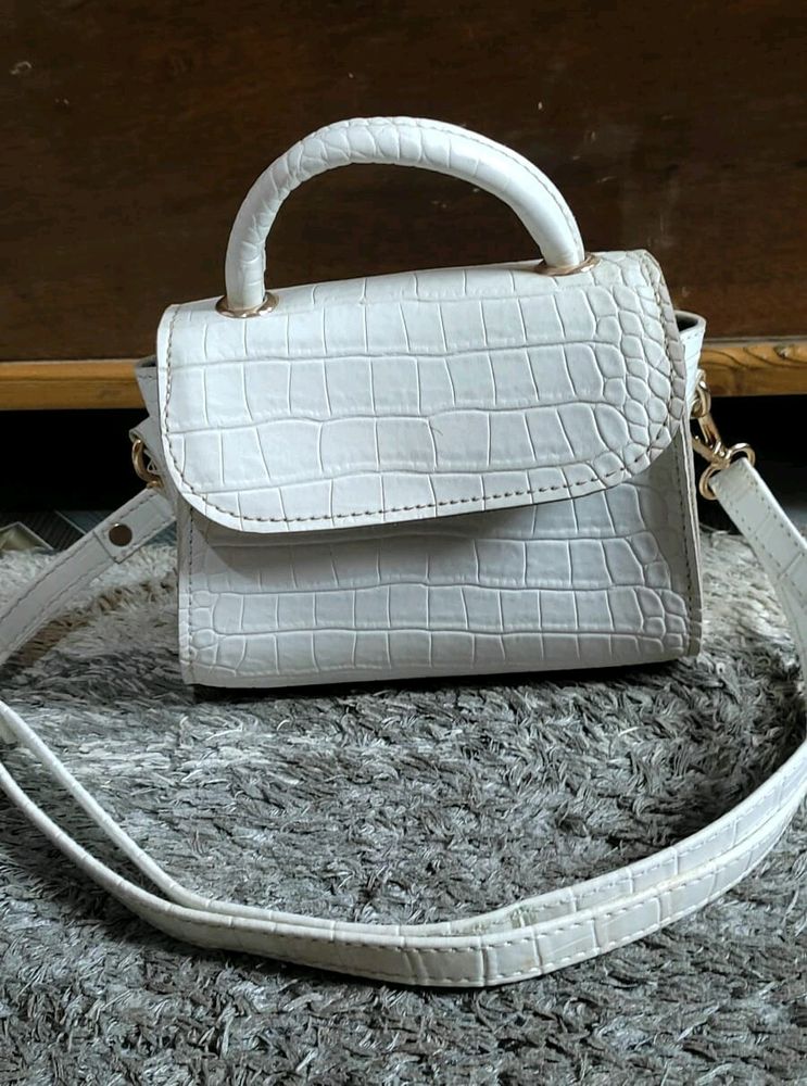 White Sling Bag