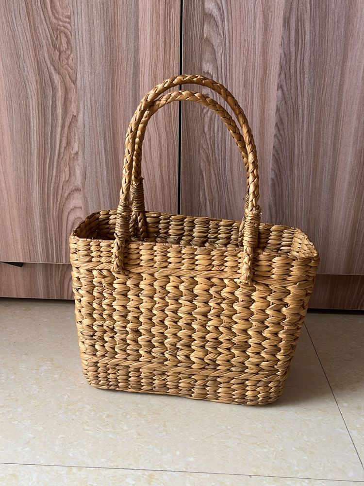 Cute Boho Basket Bag