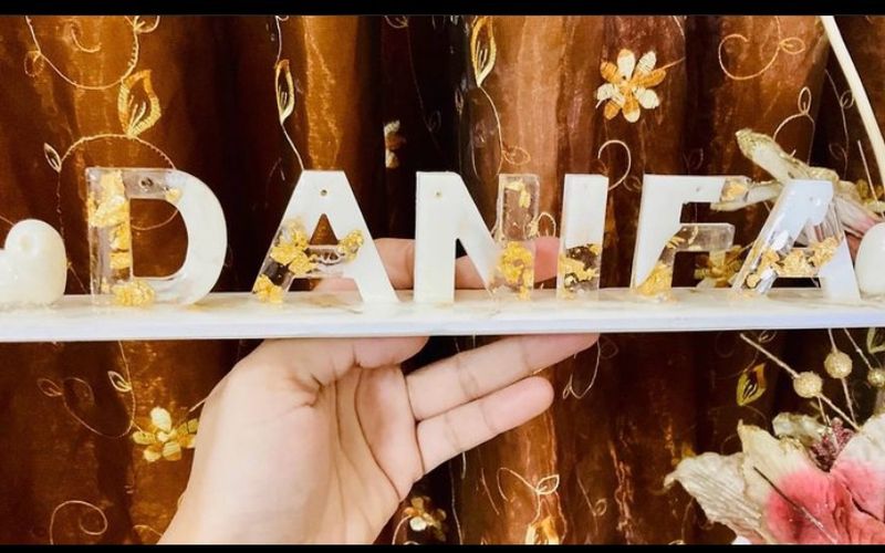 Customised Resin Name Stand