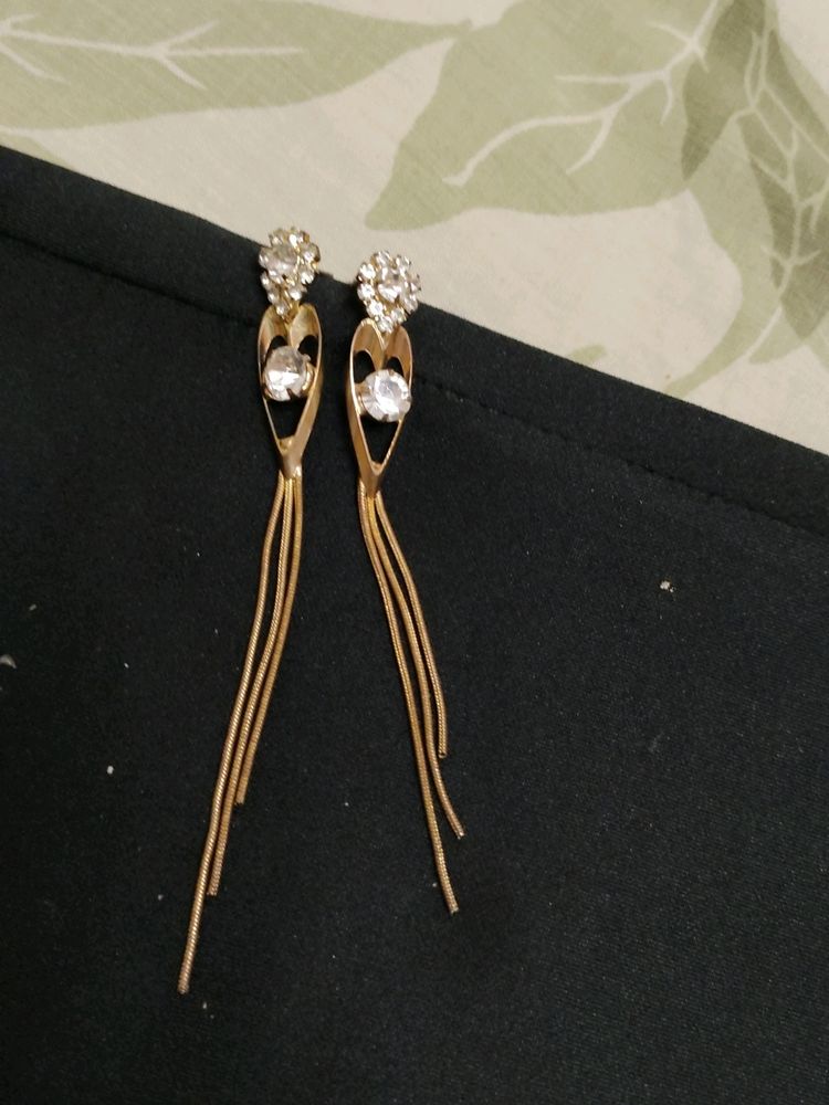 Golden Bronze Finish Earring