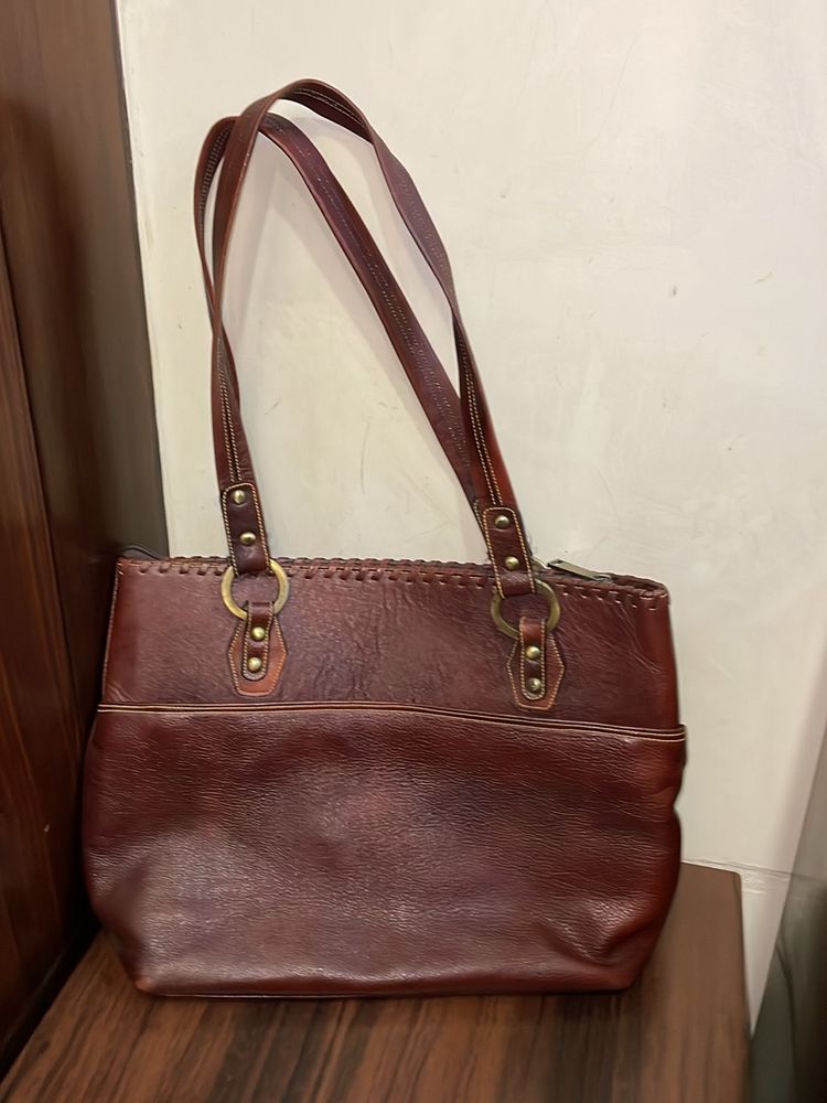 Brown Leather Handbag