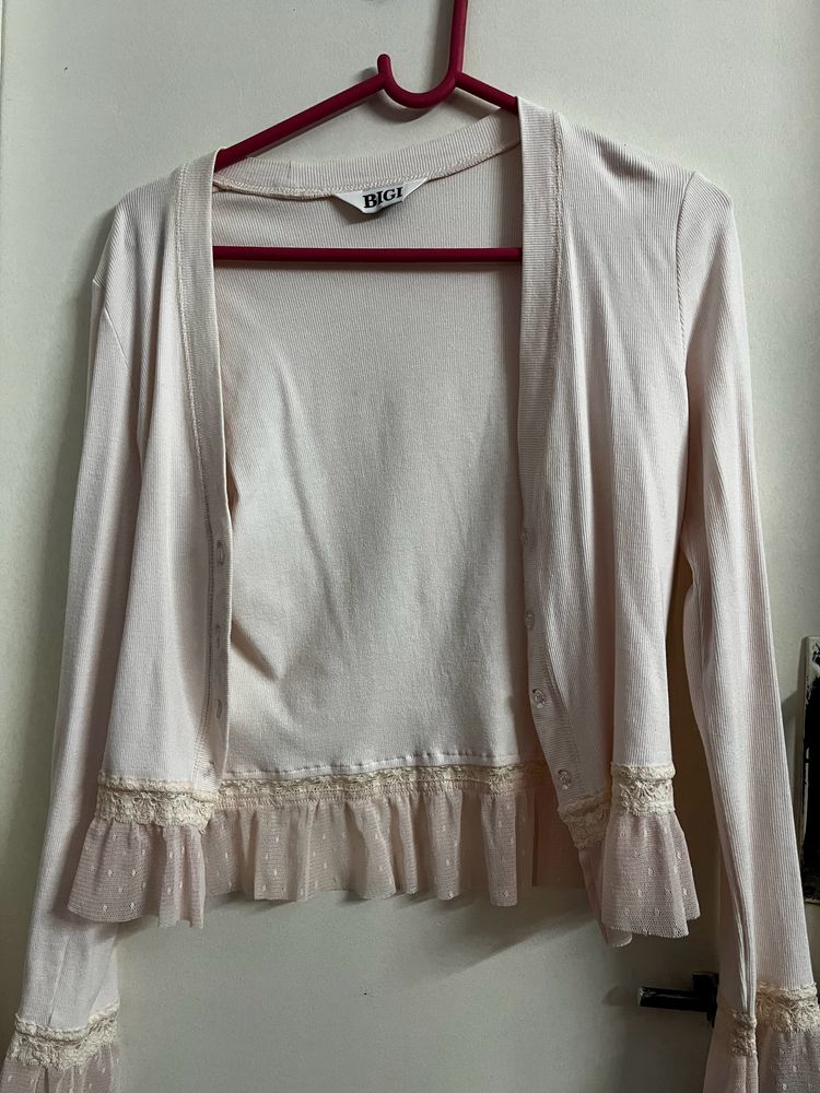 New Price 🫣🔥🔥offer Baby Pink Sweater With Frill