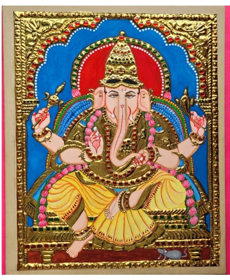 Tanjore Painting Of Ganesha