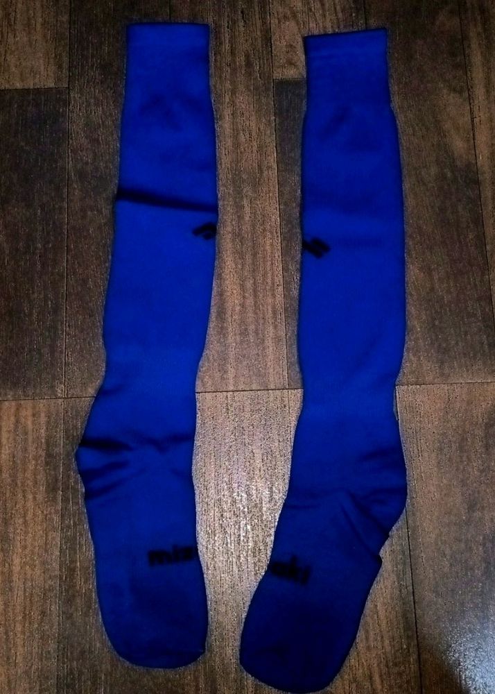Blue Long Soccer Socks