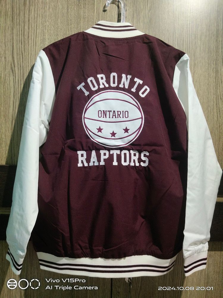 Men's Solid  Varsity Jacket