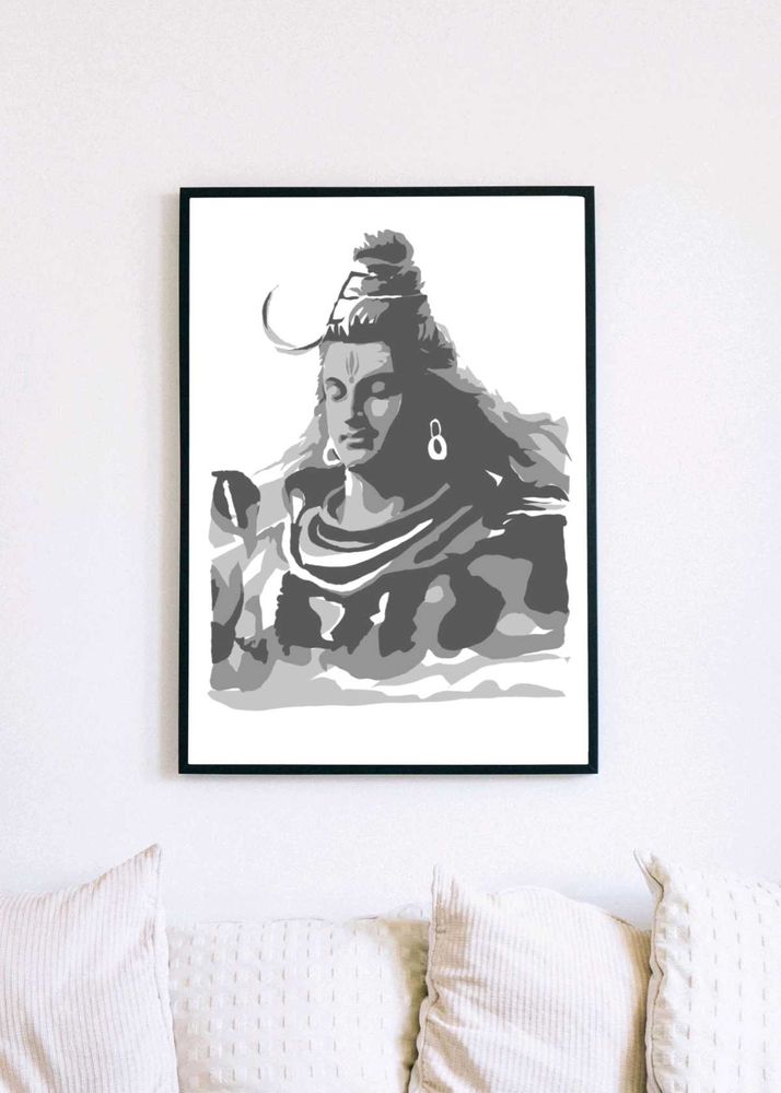 Painting Wall Framed- Lord Shiva