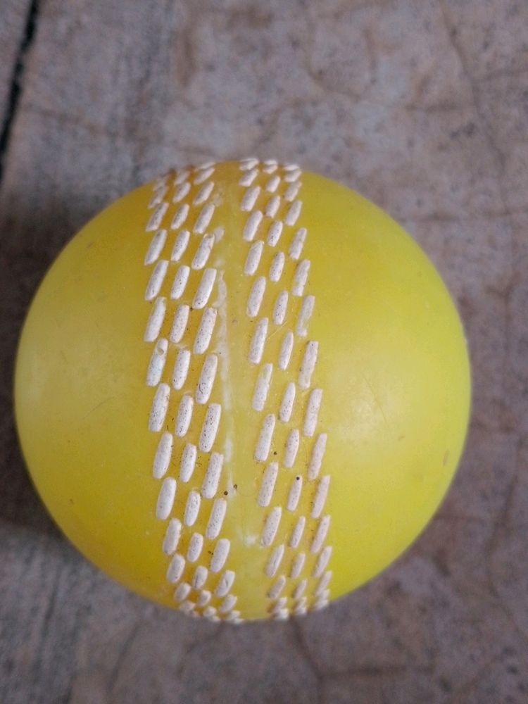 Yellow Rubber T-20 Ball