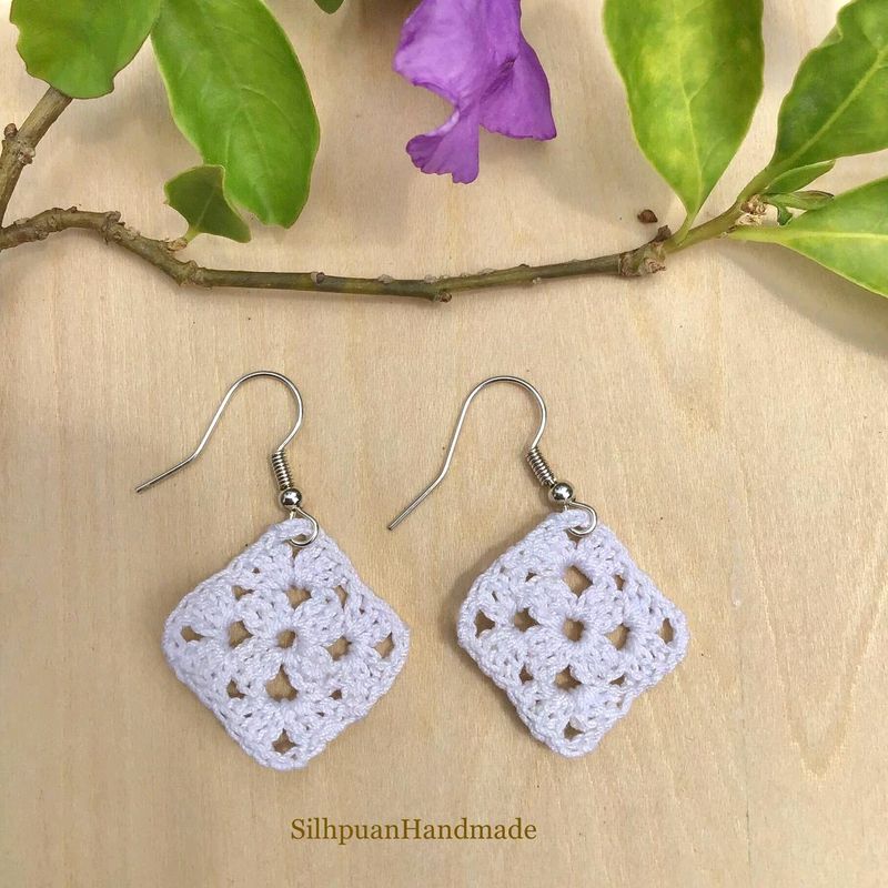 Crochet Earring Handmade