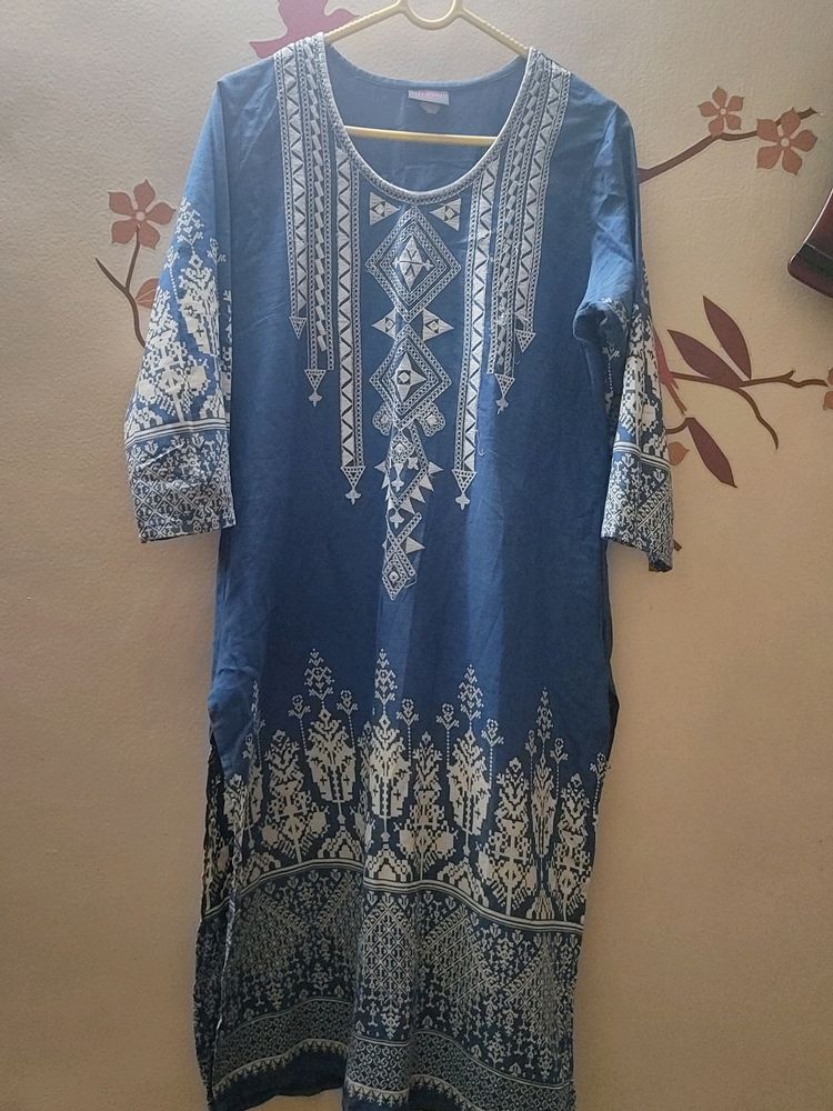 Cotton embroidery Kurti