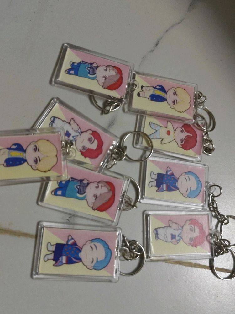 BTS Keychain Set Of 9