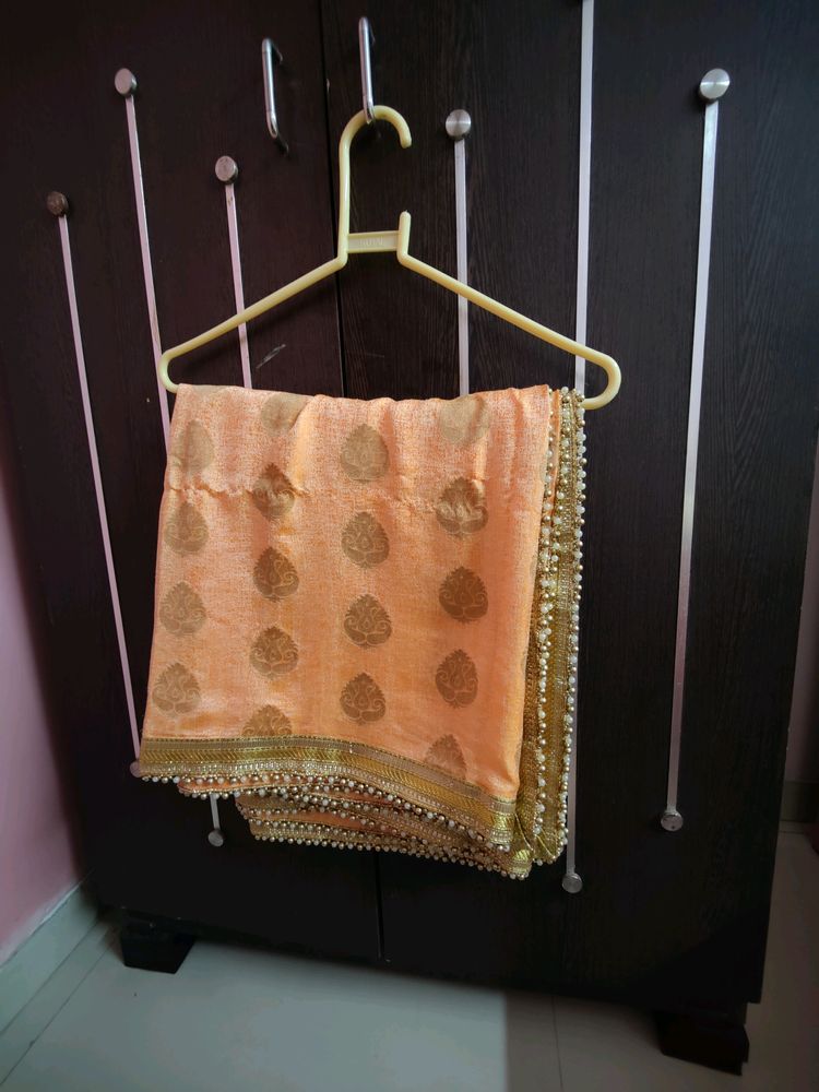 Heavy Light Orange Dupatta