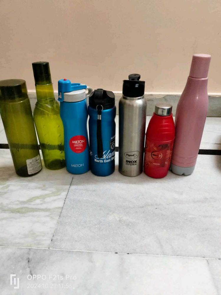 MILTON, SPORTS,SATEEL WATER BOTTLE GOOD CONDITION