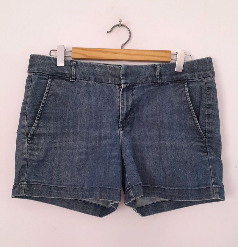 Mid Blue Denim Shorts (Women's)