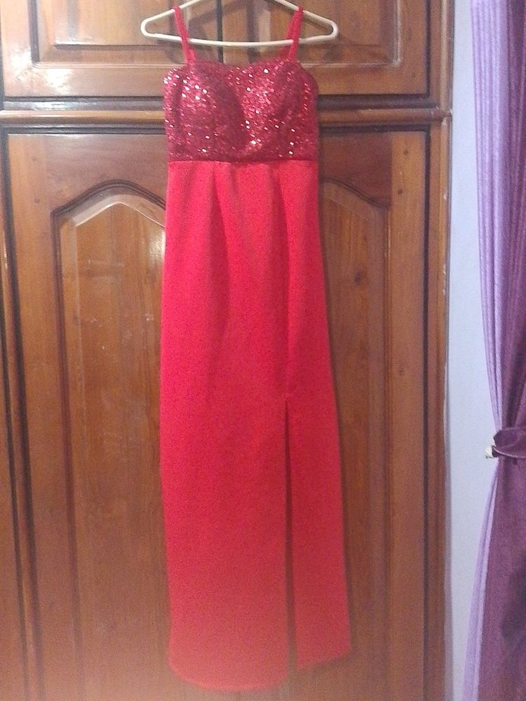 Red Party Wear Gown Dress