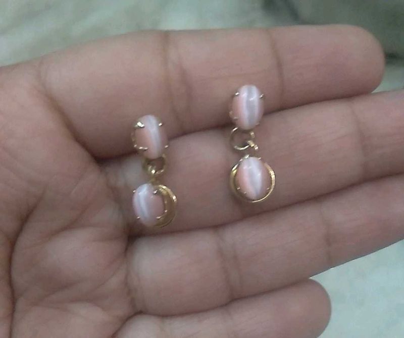 Beautiful Pink Drop Earings