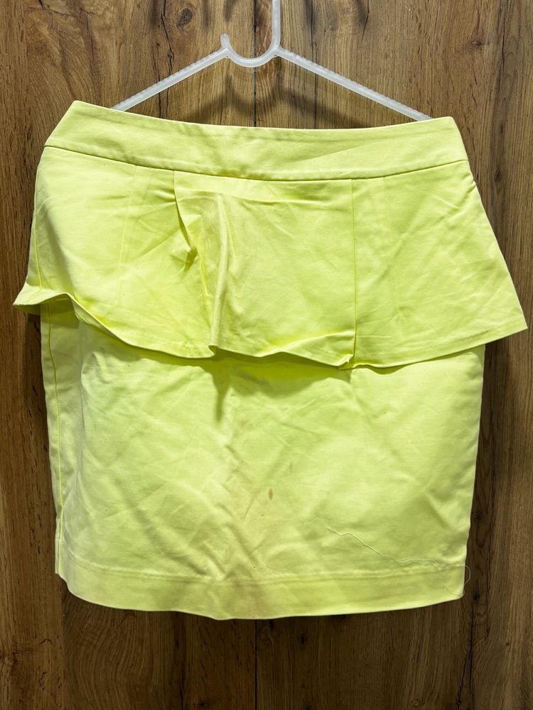 Lemon Yellow Party Skirt Size 30